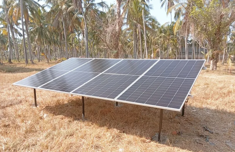AC DC HF25-24-1100 Bomba de irrigação solar é aplicada no Sri Lanka