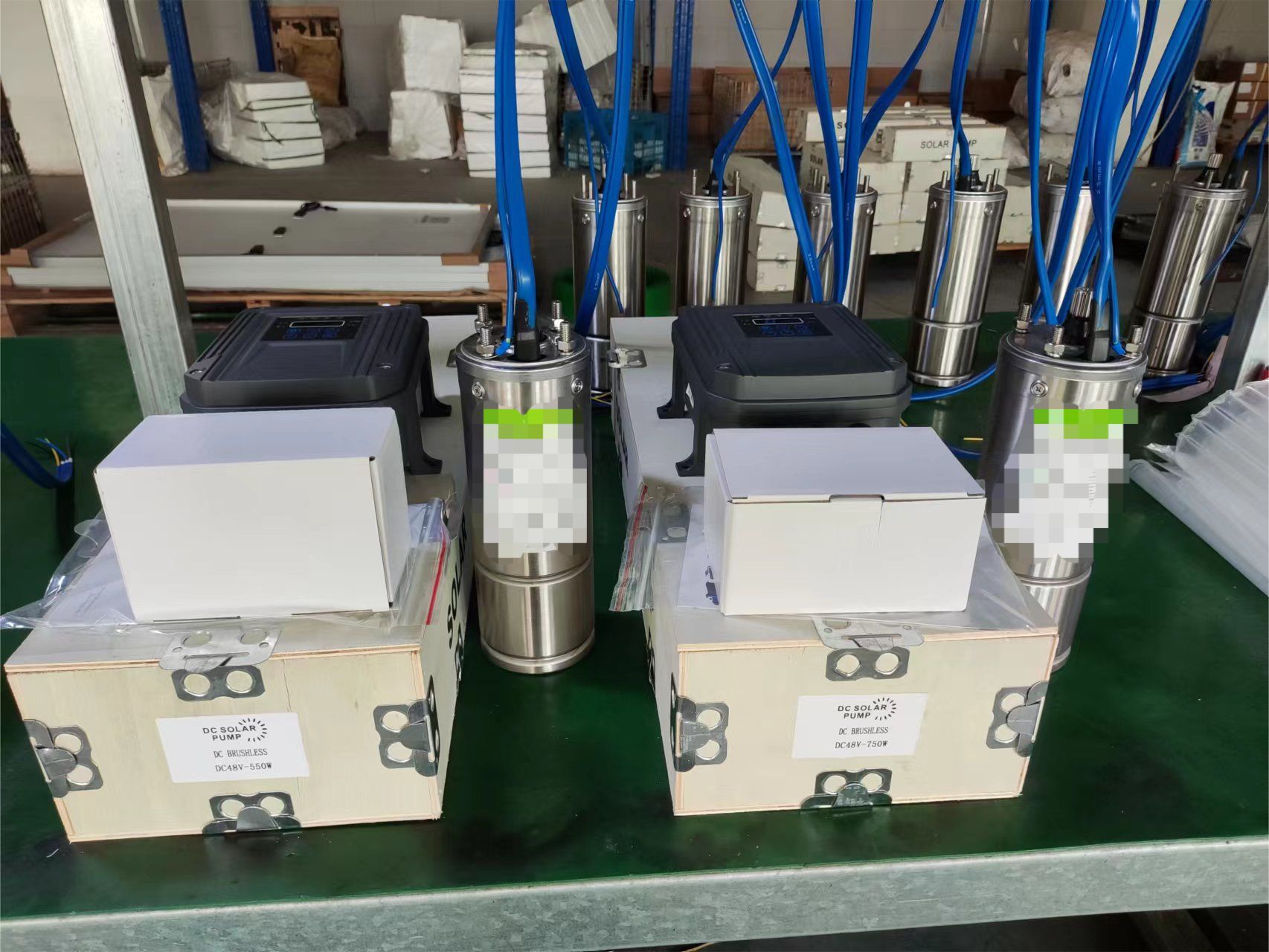 Bomba solar de poço solar complementar híbrido de polegada