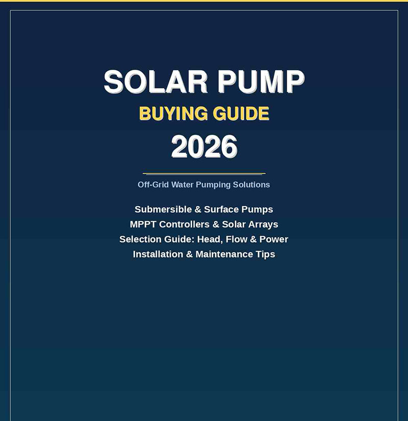 Guia de compra de bomba solar 2026