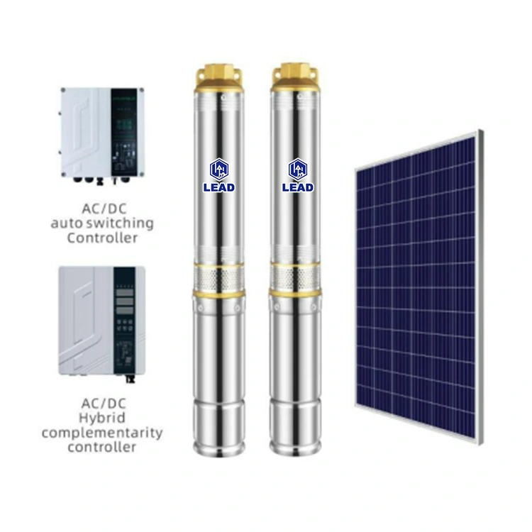 Bomba solar de poço solar complementar híbrido de polegada