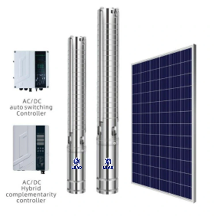 Bomba Solar AC DC com impulsor de aço inoxidável